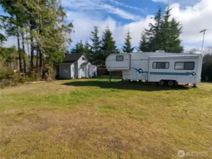 Nice, level lot with full-hookups for 3 RV's!