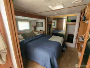 The bedroom slide make the bedroom very roomy!