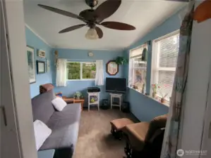 Lot's of windows bring the outdoors inside when you can't go outside!