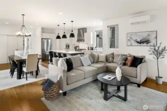 Open concept modern living