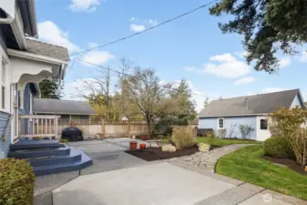 Back patio off kitchen