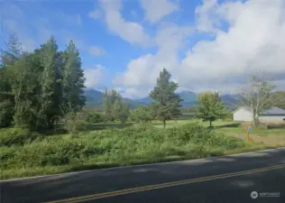 View from property looking towards Quilcene Bay and Olympic Mountains