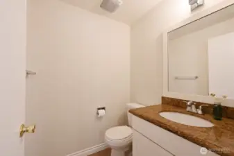 Half bath off primary bedroom