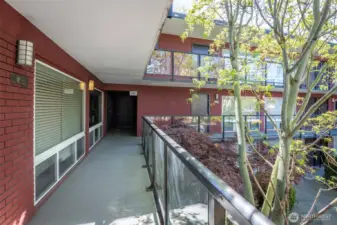 End Unit, back side of building