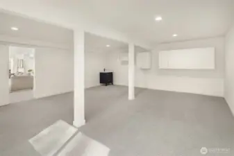 Bonus room off main recreation room. Could be an office, work-out room, game room or bedroom....