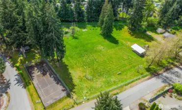 2nd park within HOA has a tennis court and play structure