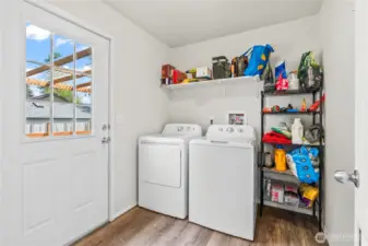 From Laundry room to the back yard