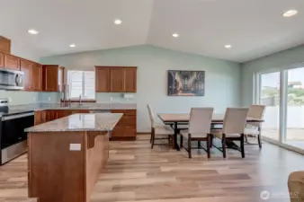 Kitchen and dining area.