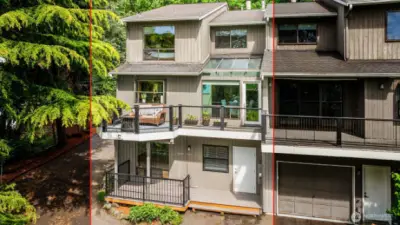 End Unit with Views of Lake Washington