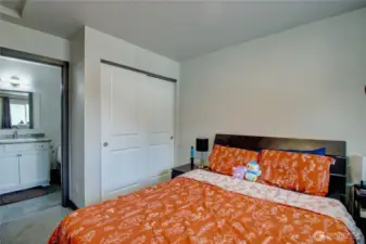 Primary bedroom with bathroom