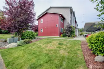 Lovely grassy areas with designated areas for your fur babies!