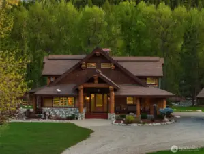 The commanding front entry evokes emotion that's hard to describe