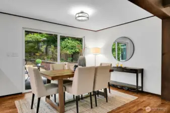 Who doesn't love a dining space big enough to entertain and just off of the kitchen?