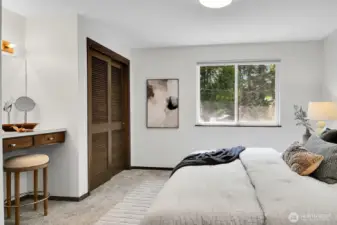 The twin to this closet is on the opposite side of the original vanity.