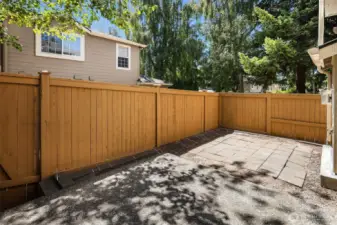 Your private patio and yard.