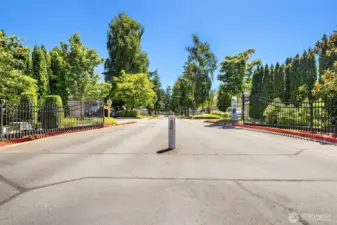 Gated entry.