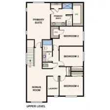Marketing rendering of floor plan - may vary per location.