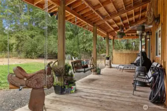 Come sit a spell! I love this porch.