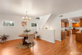 Spacious entry with optional dining space here or there is a nook off the kitchen.