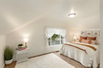 Bedroom #2 upstairs (home is 3 bedrooms)