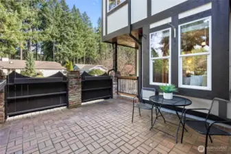 Front courtyard - perfect for a morning cup of coffee or reading spot.