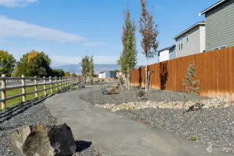 Paved trails throughout the community.