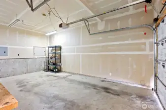 One car garage - Seller will leave storage rack
