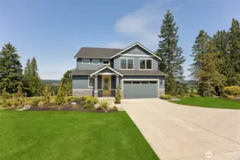 Huge driveway is built for company.  Photos are for representational purposes only.  Colors and options may vary.