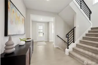 Looking back at front door. Photos are for representational purposes only.  Colors and options may vary.