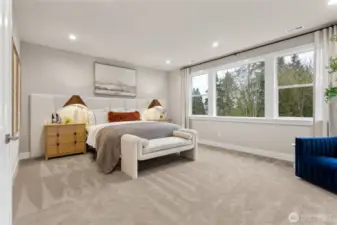 Primary Bedroom. Photos are for representational purposes only.  Colors and options may vary.