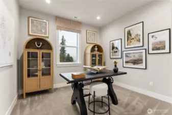 Upstairs Bedroom is shown as 2nd office. Photos are for representational purposes only.  Colors and options may vary.