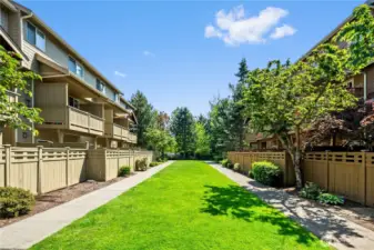 Access to well-maintained common green space/courtyard.