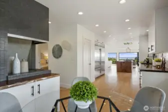 Breakfast nook off of the kitchen.
