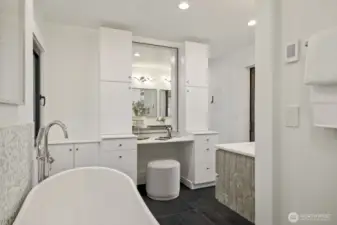Custom built in cabinetry.