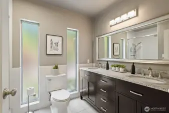 Main floor full bathroom.