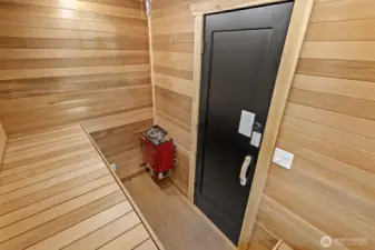 6x9 cedar dry sauna.