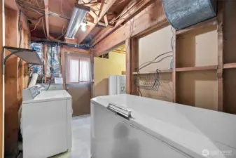 Laundry and Lower Level Backdoor
