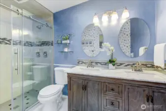 Your Primary Bath with large 3/4 shower off Main Primary Bedroom