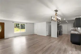 Open layout ideal for everyday living and entertaining.