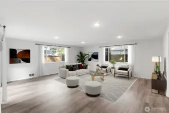 Virtually Staged Family Room