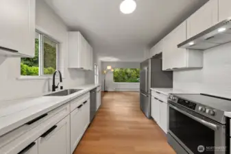 Kitchen, View From Hallway