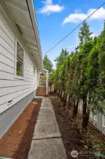 Path on South Side of Home to Back Door