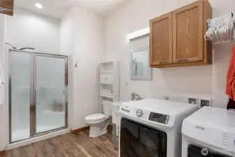 Laundry and 3/4 Bath