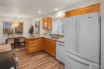 Functional kitchen layout.