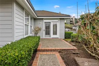 French Doors lead to patio off the Primary Suite