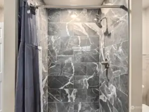 Updated Tile Shower in Primary Bathroom