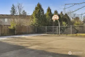 Neighborhood basketball court