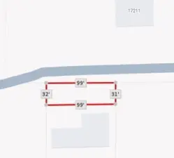 Parcel right in front of existing house.