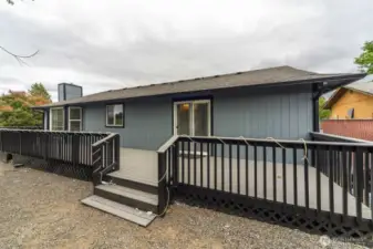 Rear View with large deck