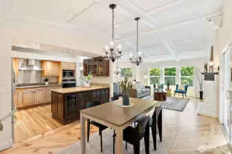 Plenty of space for entertaining with seamless flow from kitchen to dining and living rooms.